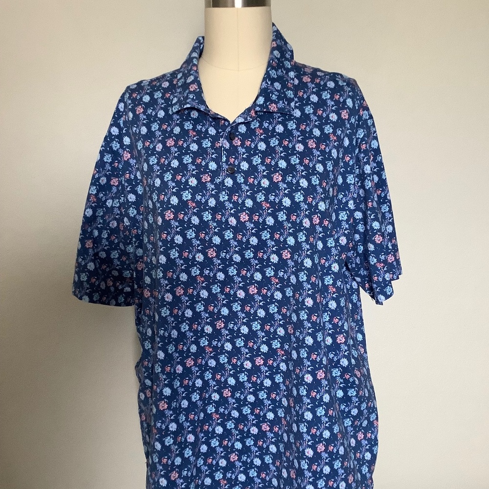 XXL floral button front